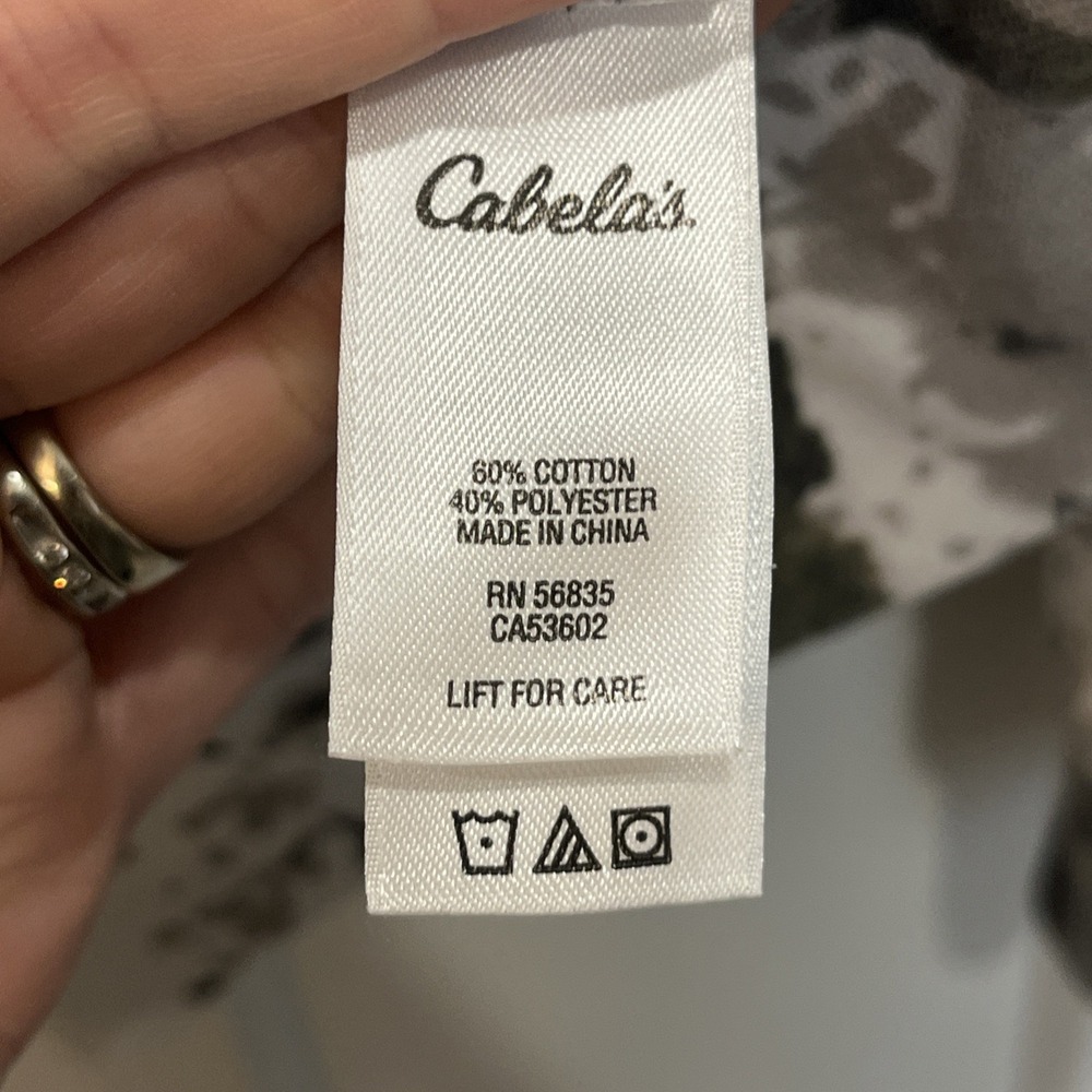 Cabelas Women's Snow Camo Zonz Woodlands Winter Pullover Hoodie Hunt Size‎ Small - Picture 7 of 8